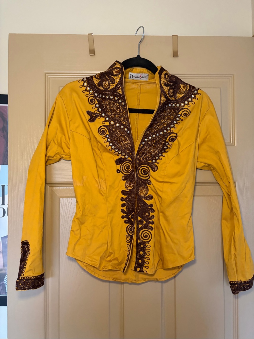 Yellow Embroidered Jacket